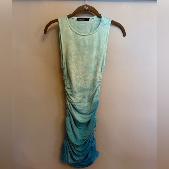Gypsy ruched Tie Dye Bodycon Dress Size XS - Picture 2 of 4